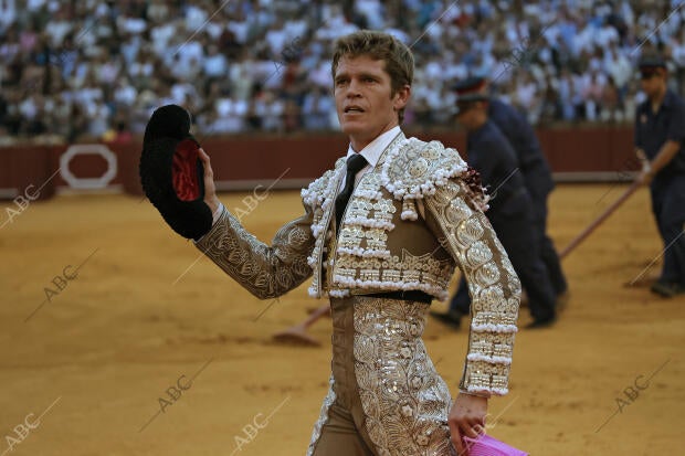 Corrida de toros celebrada en la Maestranza para los toreros Alejandro Talavante...
