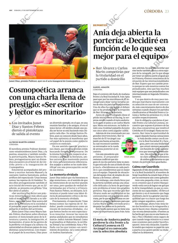 ABC CORDOBA 27-09-2025 página 23