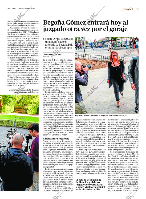 ABC MADRID 27-09-2025 página 15