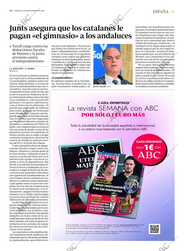 ABC MADRID 27-09-2025 página 21
