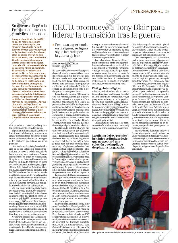 ABC MADRID 27-09-2025 página 25