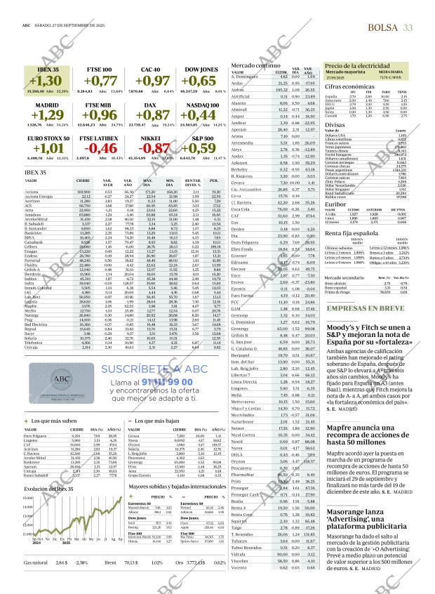 ABC MADRID 27-09-2025 página 33