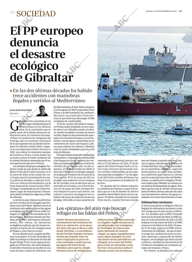 ABC MADRID 27-09-2025 página 34