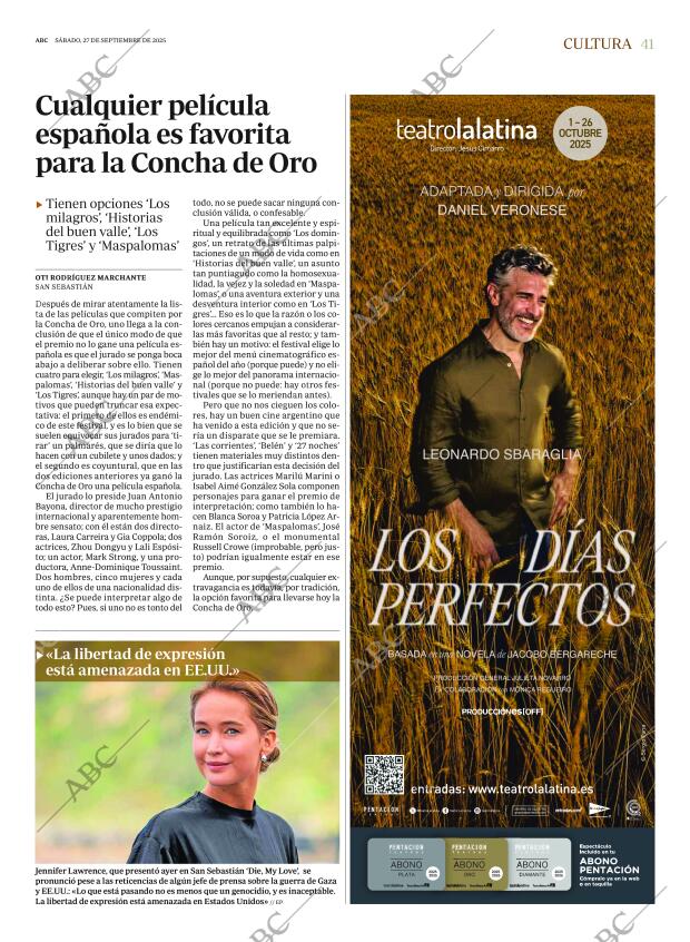 ABC MADRID 27-09-2025 página 41