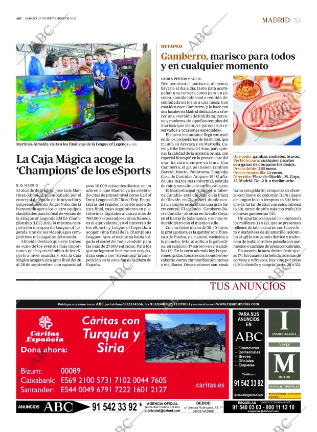 ABC MADRID 27-09-2025 página 53