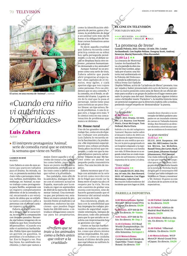 ABC MADRID 27-09-2025 página 70