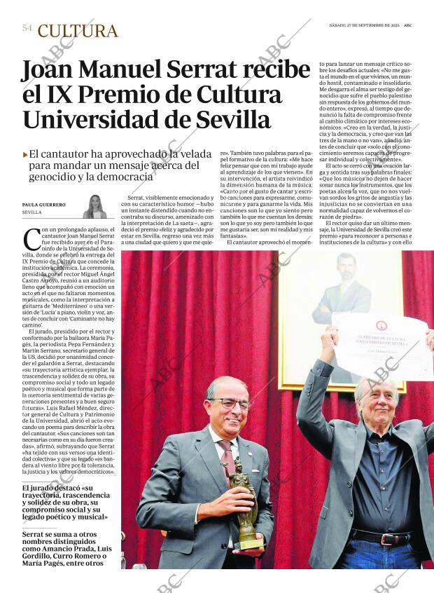 ABC SEVILLA 27-09-2025 página 54