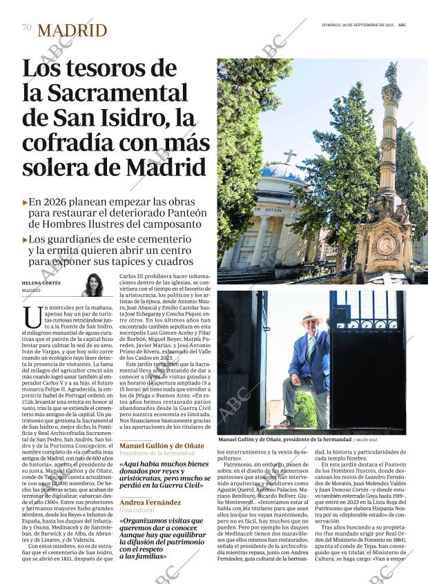 ABC MADRID 28-09-2025 página 70