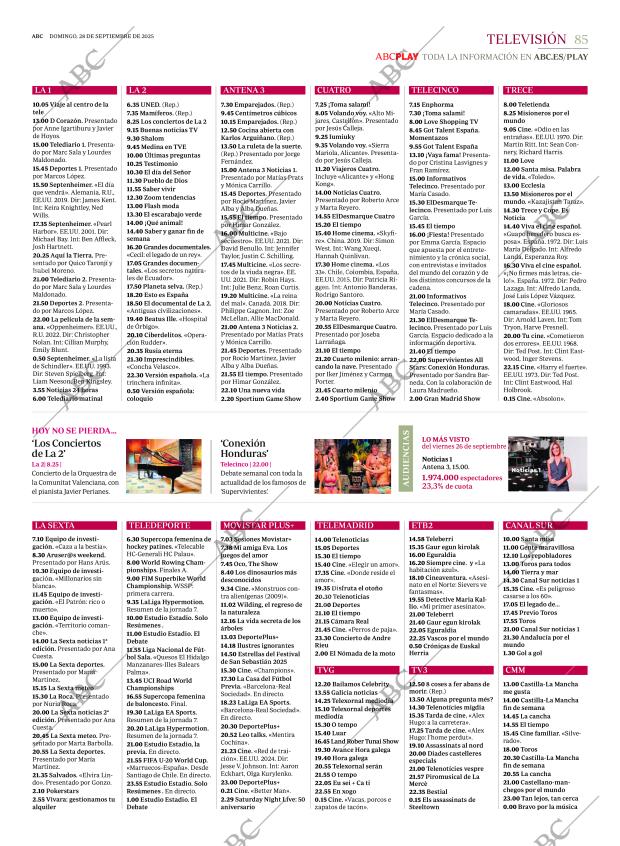 ABC MADRID 28-09-2025 página 85
