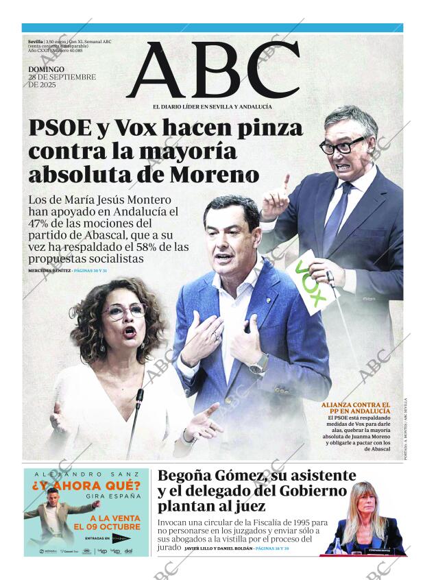 ABC SEVILLA 28-09-2025 página 1