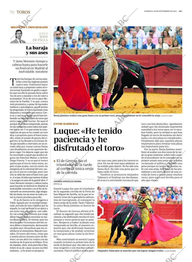 ABC SEVILLA 28-09-2025 página 70