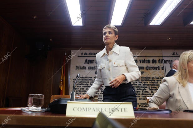 María Chivite comparece en la Comisión del caso Koldo