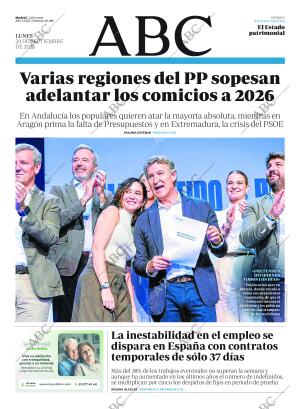 ABC MADRID 29-09-2025 página 1