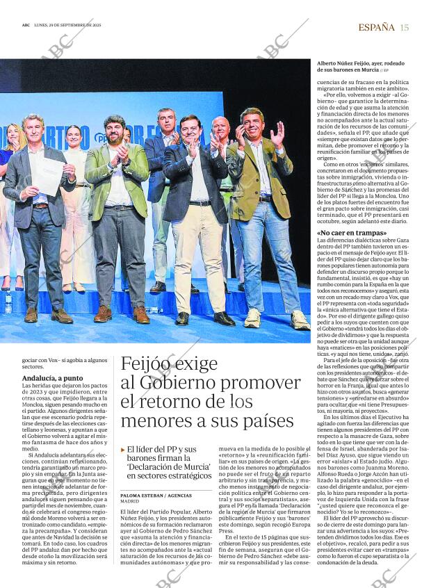 ABC MADRID 29-09-2025 página 15