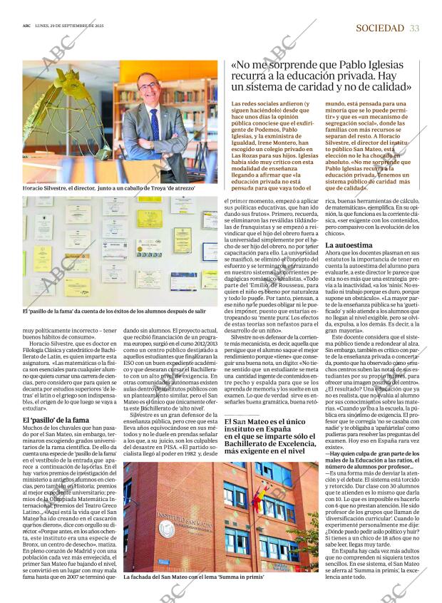 ABC MADRID 29-09-2025 página 33