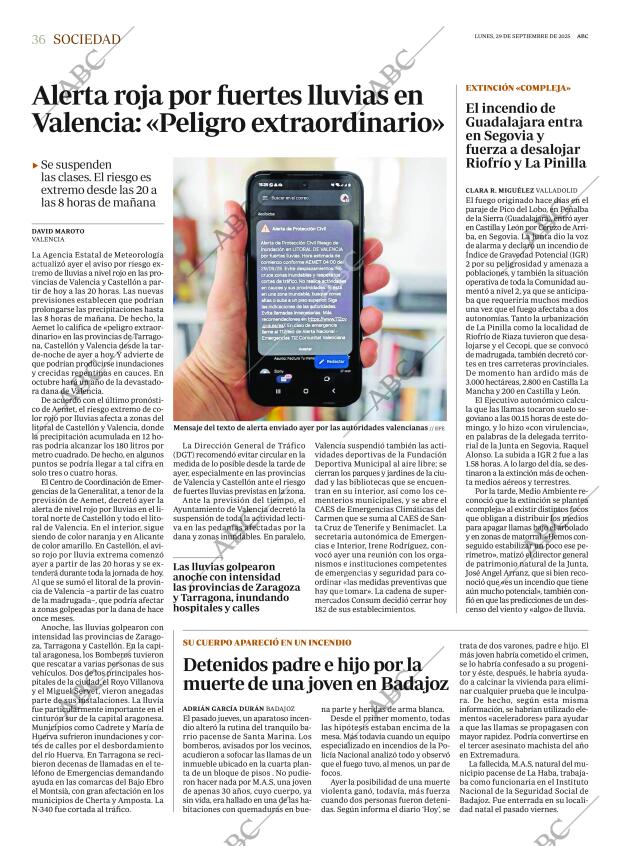 ABC MADRID 29-09-2025 página 36