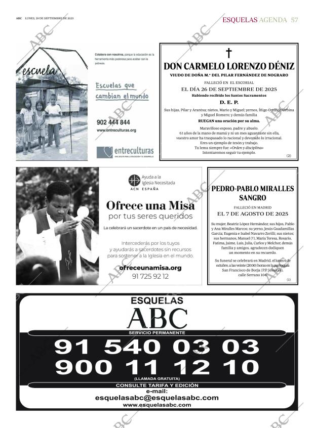 ABC MADRID 29-09-2025 página 57