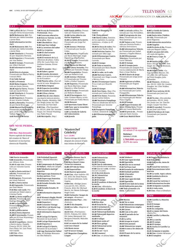 ABC MADRID 29-09-2025 página 63