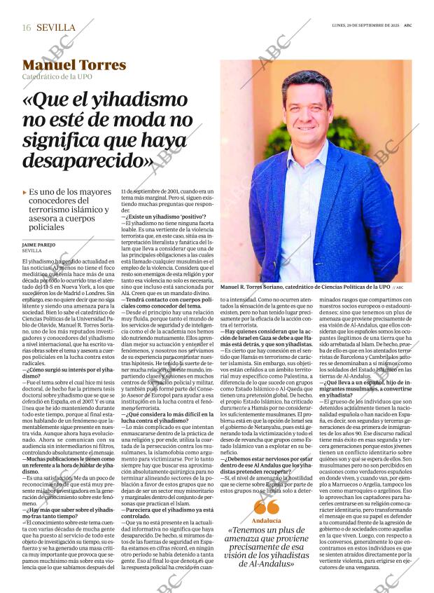 ABC SEVILLA 29-09-2025 página 16