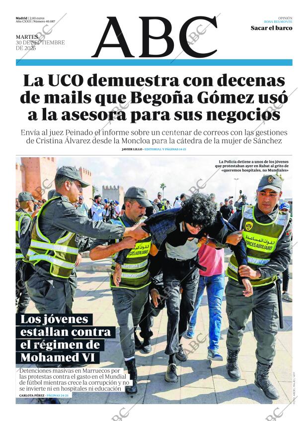 ABC MADRID 30-09-2025 página 1