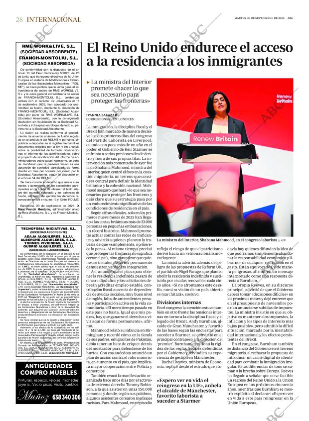 ABC MADRID 30-09-2025 página 28