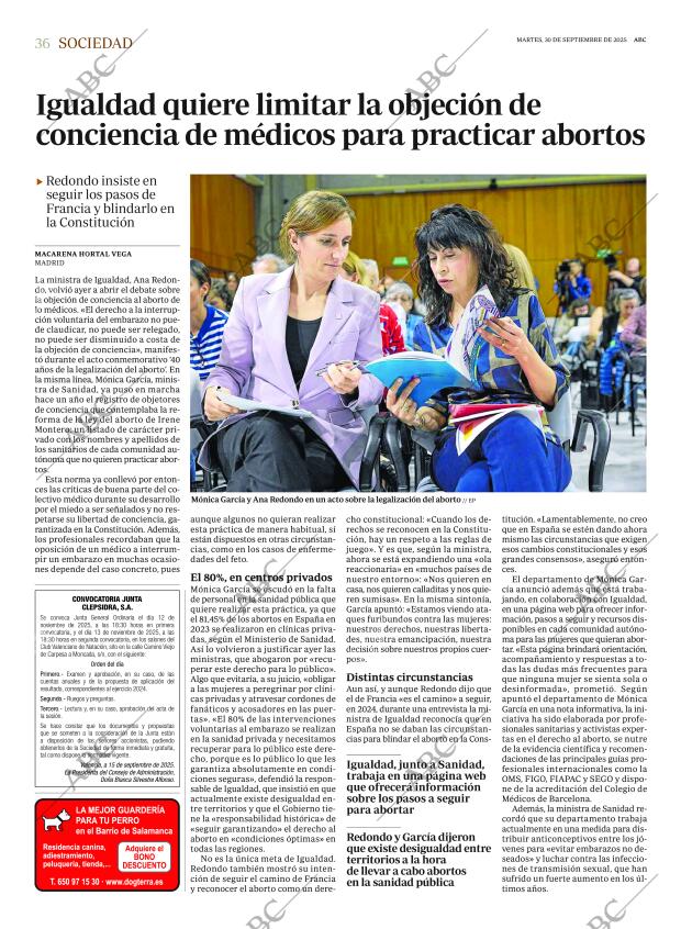 ABC MADRID 30-09-2025 página 36