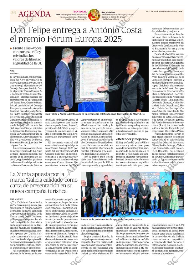 ABC MADRID 30-09-2025 página 54