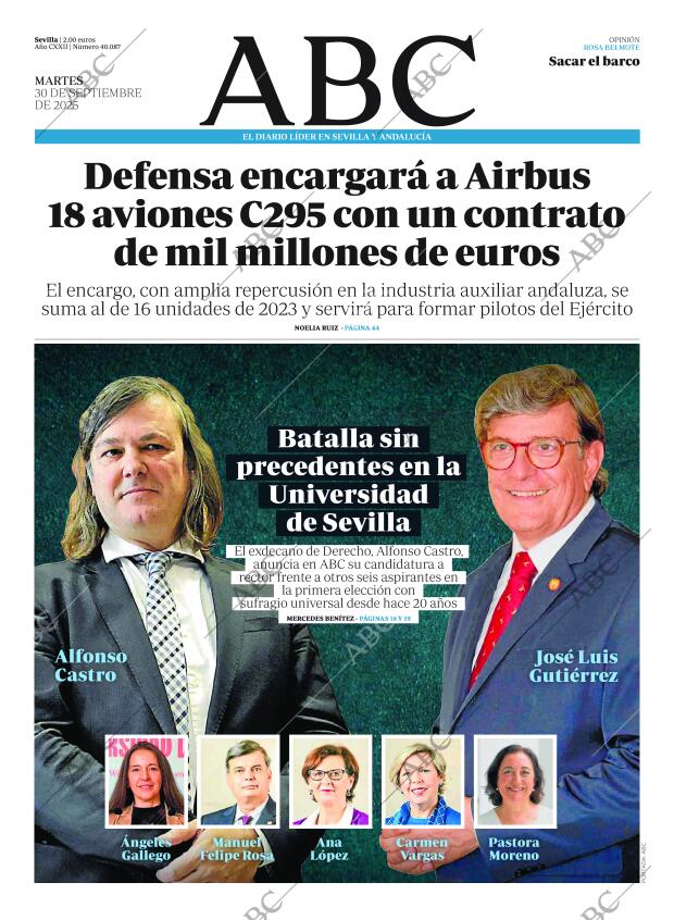 ABC SEVILLA 30-09-2025 página 1