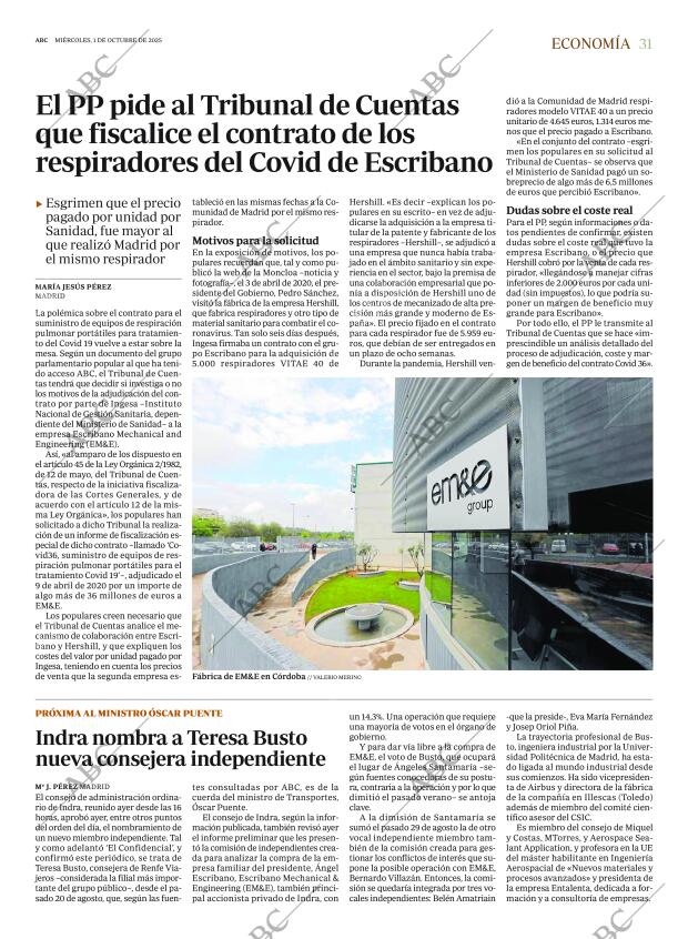 ABC MADRID 01-10-2025 página 31