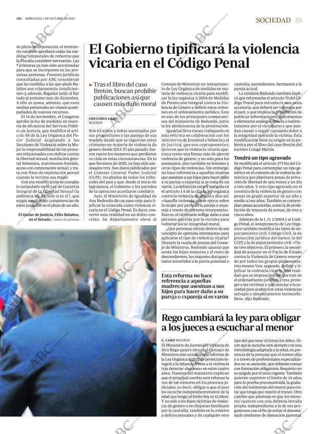 ABC MADRID 01-10-2025 página 35