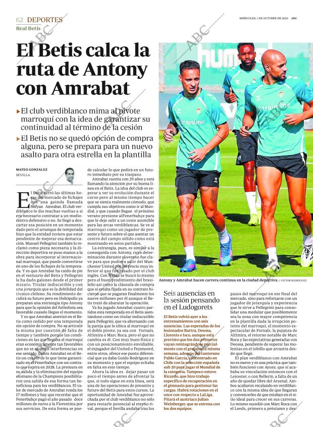 ABC SEVILLA 01-10-2025 página 62
