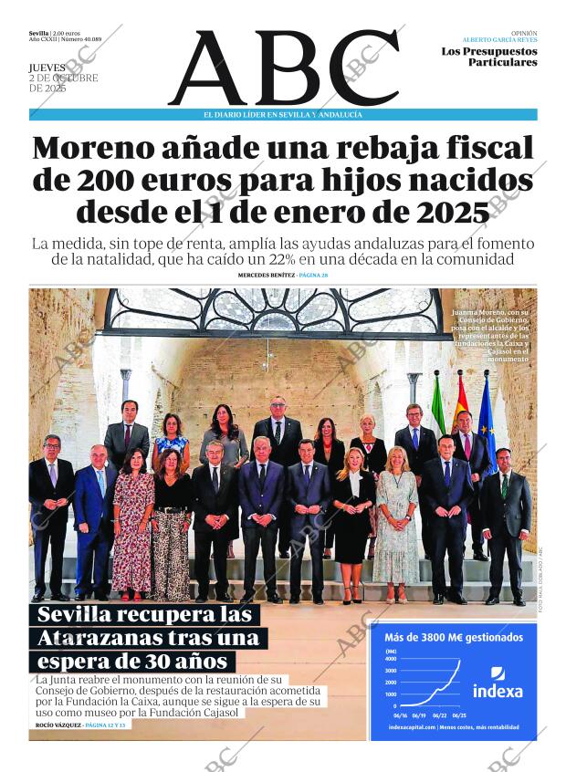 ABC SEVILLA 02-10-2025 página 1