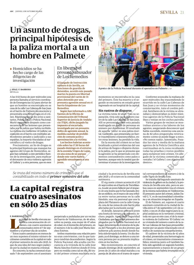ABC SEVILLA 02-10-2025 página 21