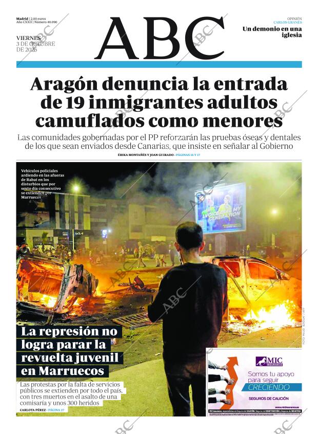 ABC MADRID 03-10-2025 página 1