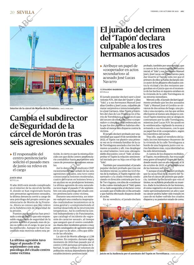 ABC SEVILLA 03-10-2025 página 20