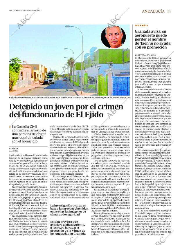 ABC SEVILLA 03-10-2025 página 33