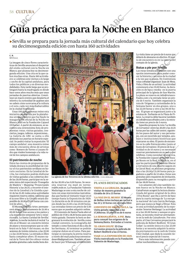 ABC SEVILLA 03-10-2025 página 58