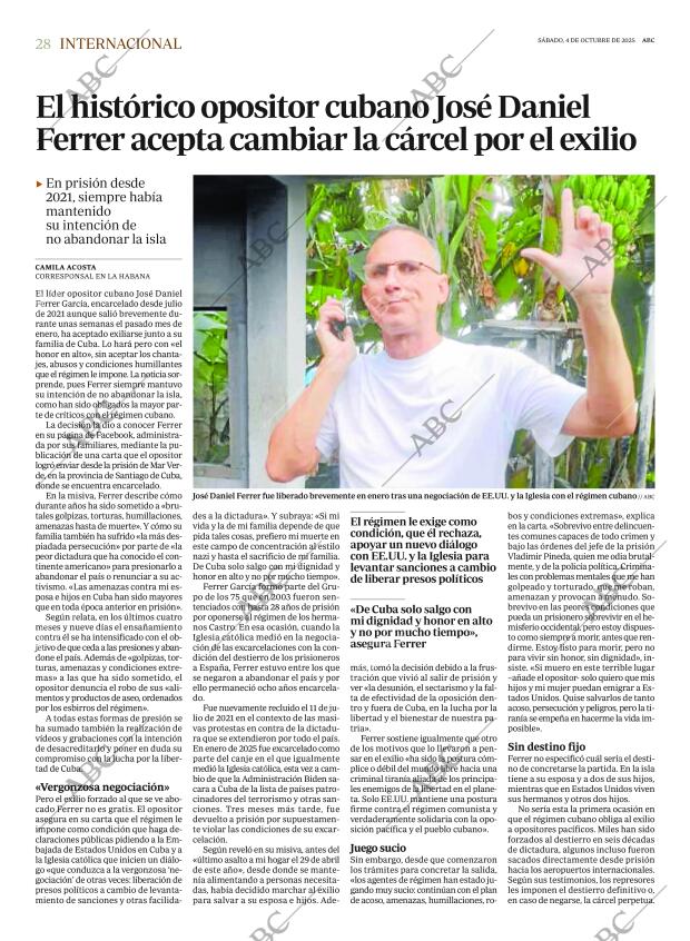 ABC MADRID 04-10-2025 página 28