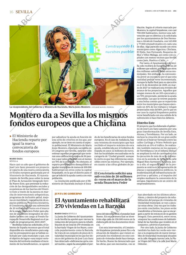 ABC SEVILLA 04-10-2025 página 16
