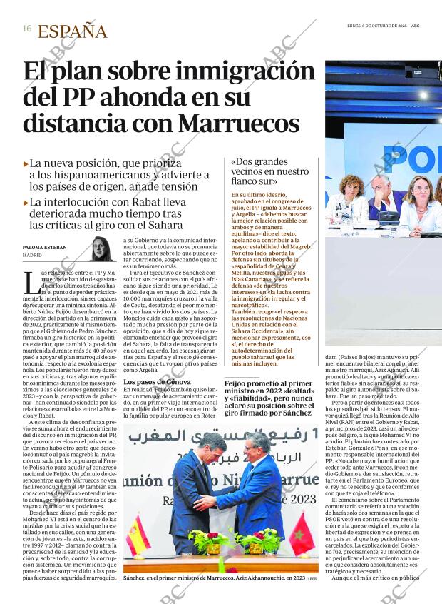 ABC MADRID 06-10-2025 página 16