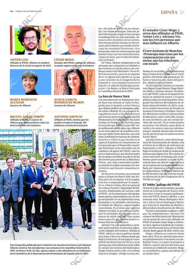 ABC MADRID 06-10-2025 página 23