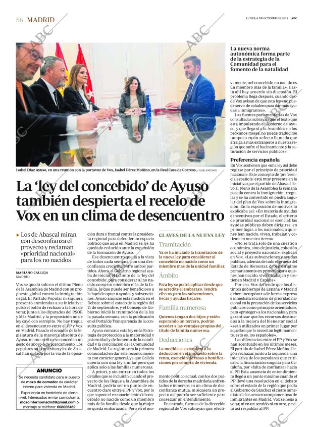 ABC MADRID 06-10-2025 página 56