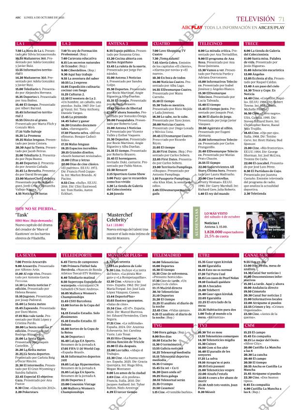 ABC MADRID 06-10-2025 página 71