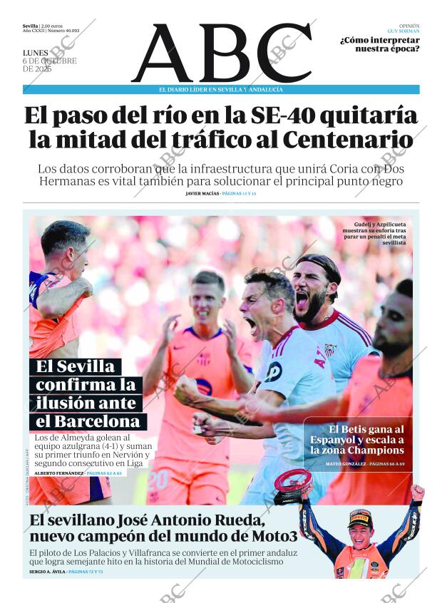 ABC SEVILLA 06-10-2025 página 1
