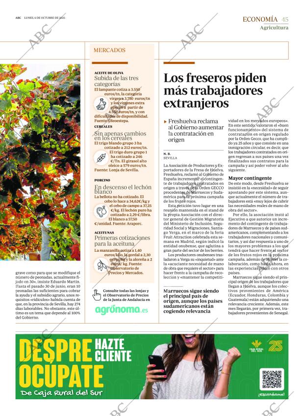 ABC SEVILLA 06-10-2025 página 45