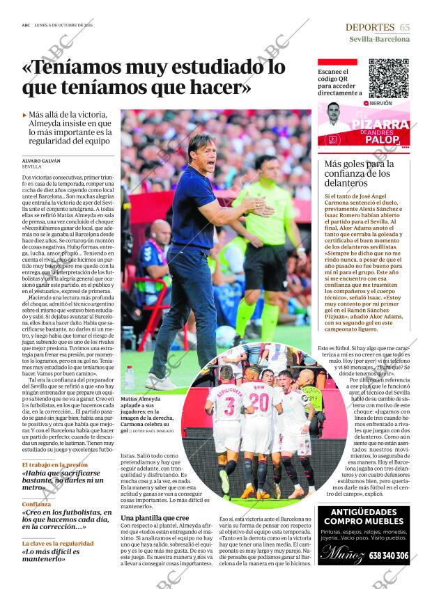 ABC SEVILLA 06-10-2025 página 65