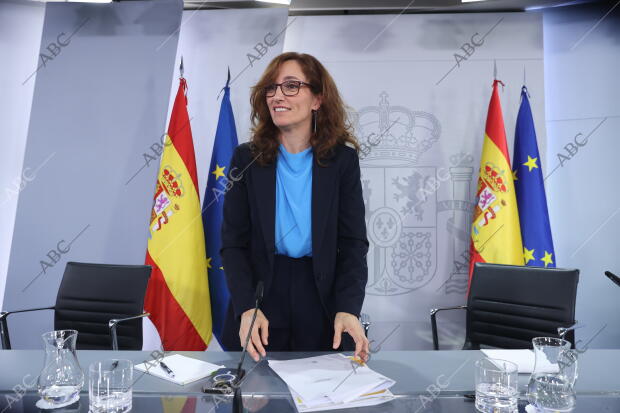 Rueda de prensa posterior a la reunión del Consejo de ministros con la ministra...
