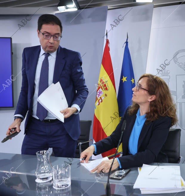 Rueda de prensa posterior a la reunión del Consejo de ministros con la ministra...