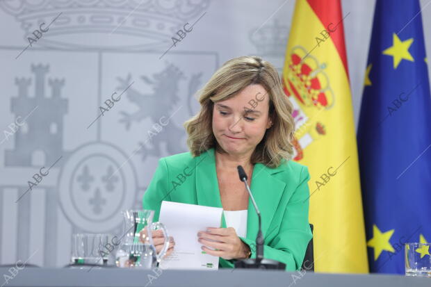 Rueda de prensa posterior a la reunión del Consejo de ministros con la ministra...