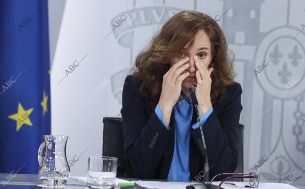 Rueda de prensa posterior a la reunión del Consejo de ministros con la ministra...